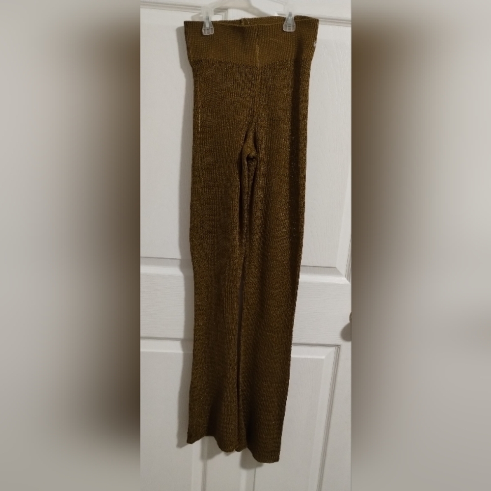 Free People Army Green Flare Leggings - Medium  NWOT